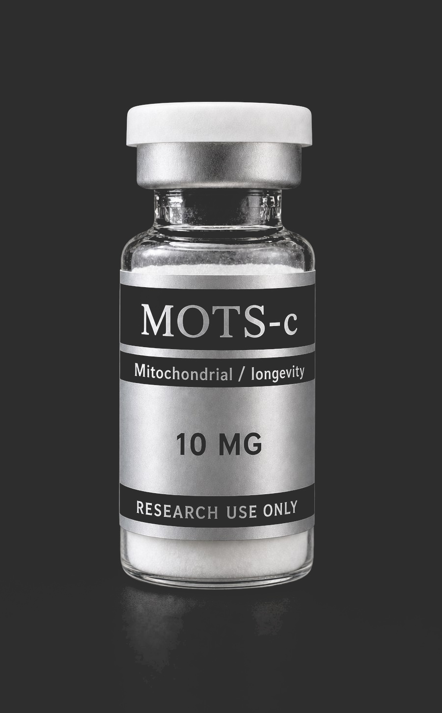 MOTS-c research vial, front view