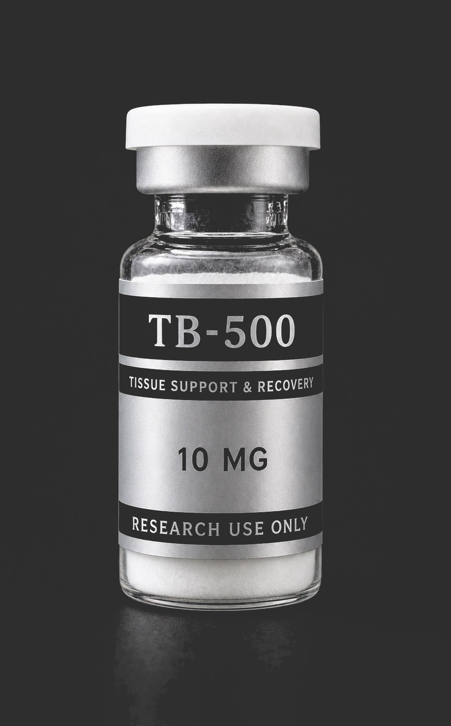 TB-500 research vial, front view