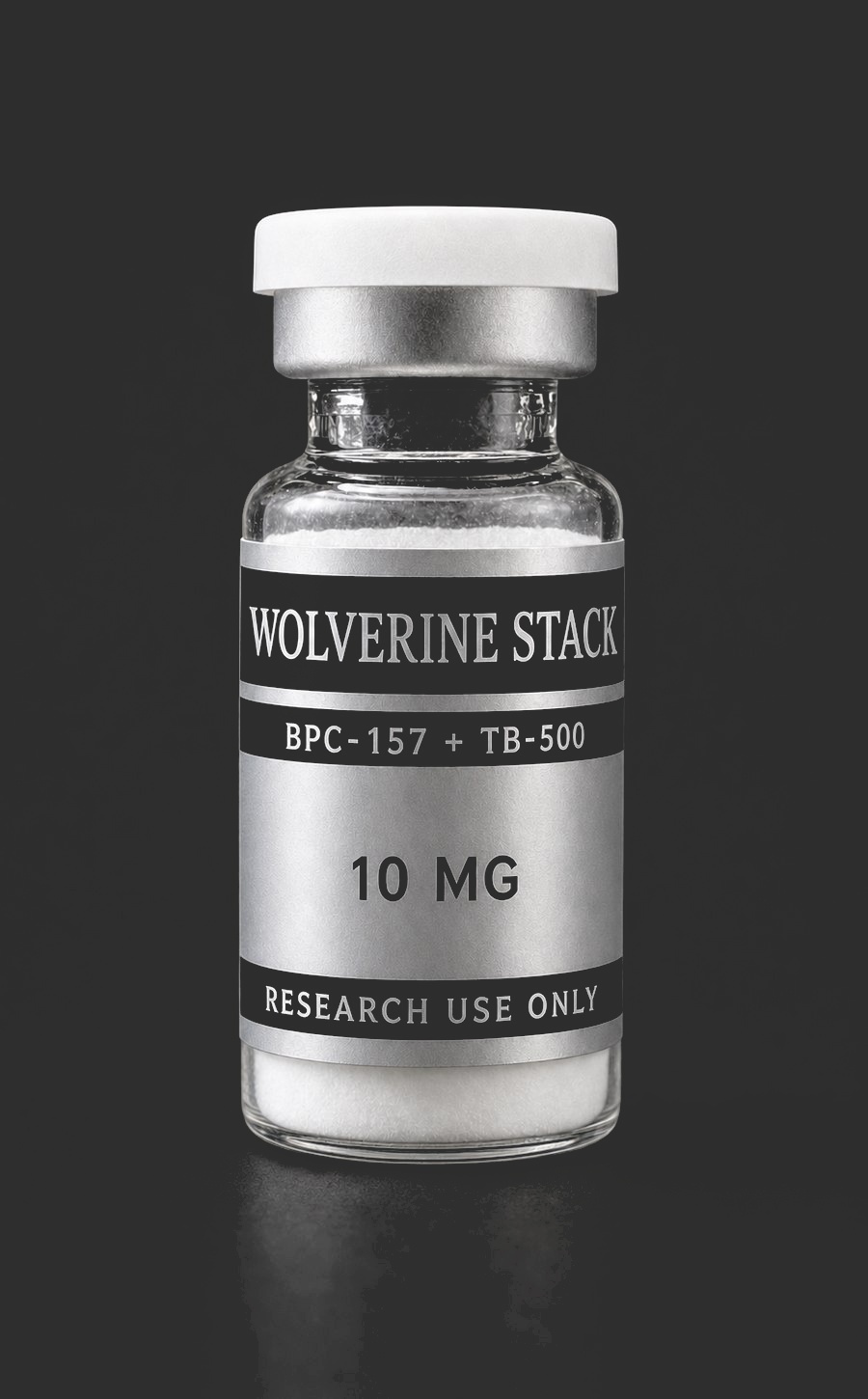 Wolverine Stack research vial, front view